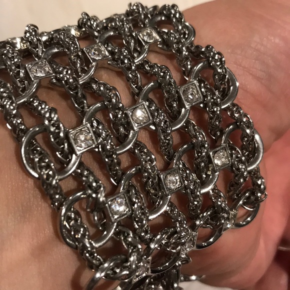 Guess Silver Bracelet with Rhinestones - Picture 5 of 5